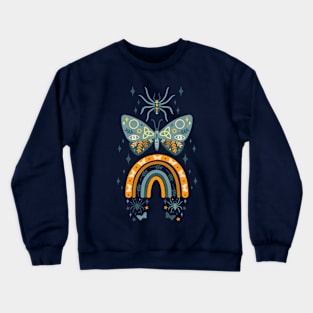Mystic Moth Rainbow Crewneck Sweatshirt